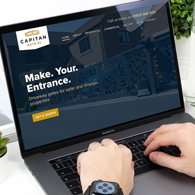 Responsive Website Design Droitwich Worcestershire Capitan Gates